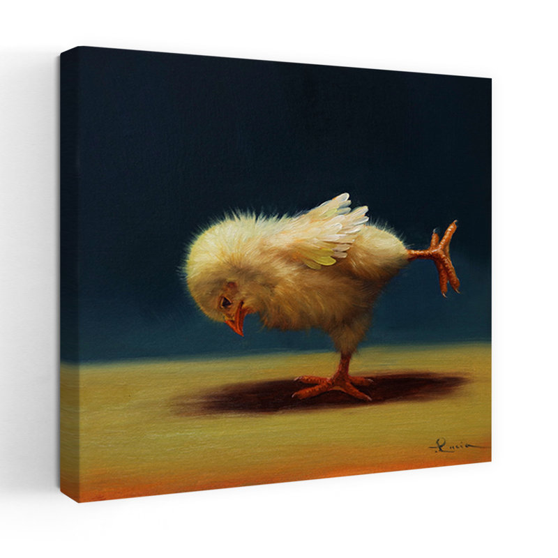 Art urbain contemporain oiseau de yoga, H 18 po x l 18 po