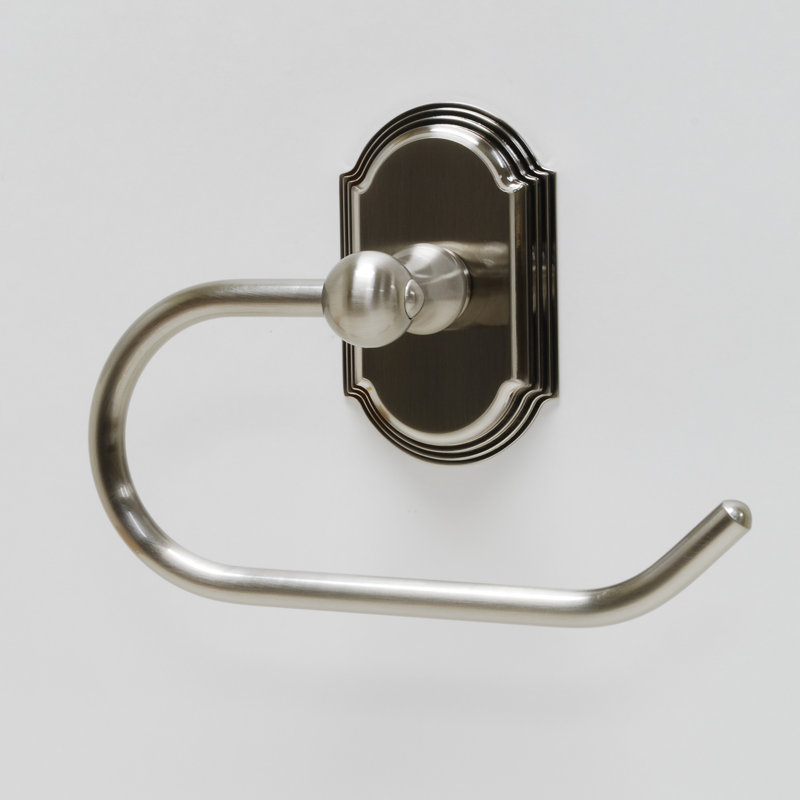 Ridgeview Wall Mounted Toilet Paper Holder, Satin Nickel