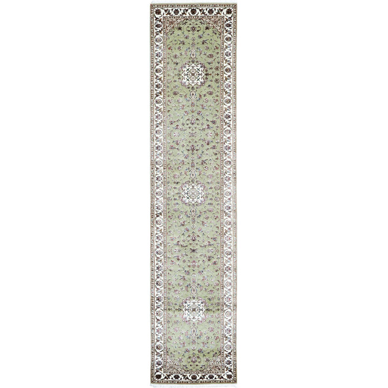 Wool Oriental Area Rug, Runner 2'6" x 12'