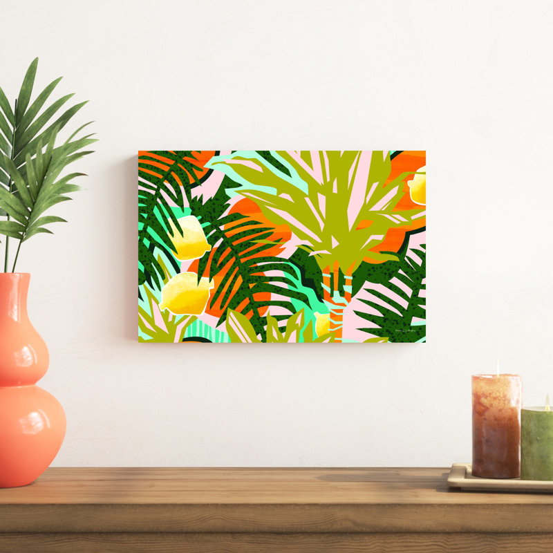 «Tropical Coconut Citrus» par Megan Gallagher, impression sur toile tendue, H 12 po x l 18 po x P 1,25 po