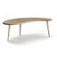 Table de salle à manger Burlywood en bois massif à pieds fins et fuselés de forme irrégulière-289489867