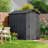 4 ft. W x 6 ft. D Plastic Storage Shed with Floor, Resin Shed with Window and Lockable Door-101319719