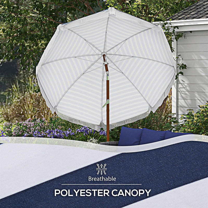 Parasol d'extérieur avec inclinaison