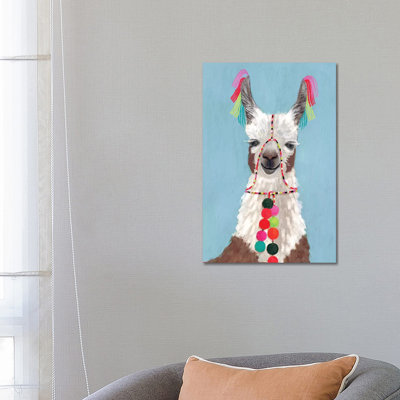Adorned Llama I by Victoria Borges - Wrapped Canvas Painting