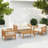 4-Piece Patio Furniture Set With Coffee Table, Deep Seating And Thick Cushions For Ultimate Comfort And Style, Ideal For Backyard, Porch, And Balcony.-1868396446