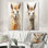 Furry lama - ensemble de 2 reproductions d'art mural lama
