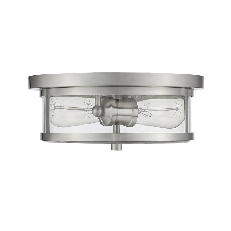 Plafonnier encastré cylindrique simple à 2 lumières 11 po Attah
