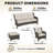 Anahit 5-Piece Outdoor Sofa Seating Group with Cushions-2086113675