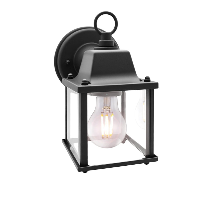 Matte Black 21cm H Outdoor Sconce