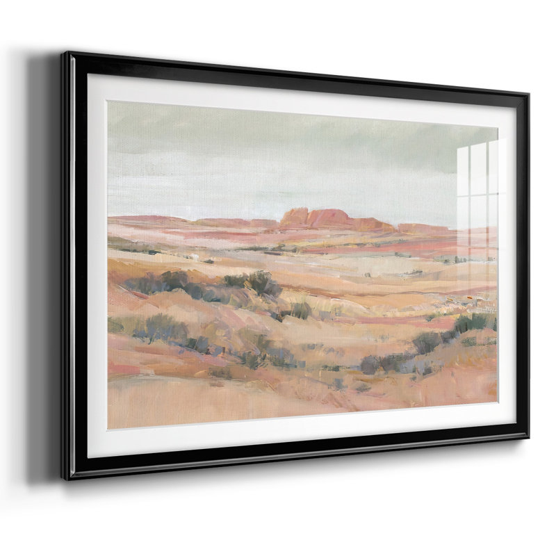 Southwest Landscape II, reproduction encadrée avec cadre biseauté et verre, Noir, H 15 po x l 21 po x P 1,5 po