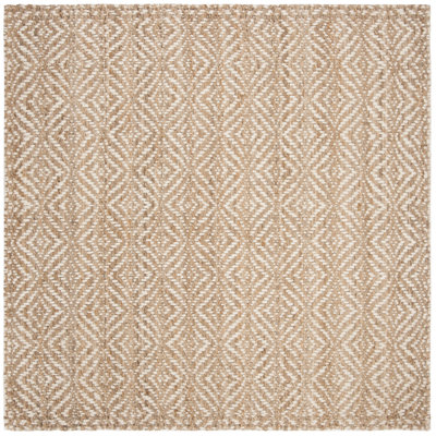 Handwoven Jute Rug Natural Fiber 185