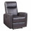 Brown Power Recliner With Square Armrest