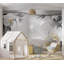 Murale Peel & Stick Glam - Abstrait argent-1559691324