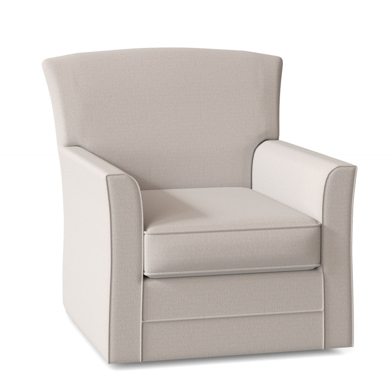 Fauteuil pivotant de 31 po Buckley, Performance texturée blanche; 0865-91