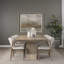 Jurine Mango Wood + Travertine Dining Table-99238347