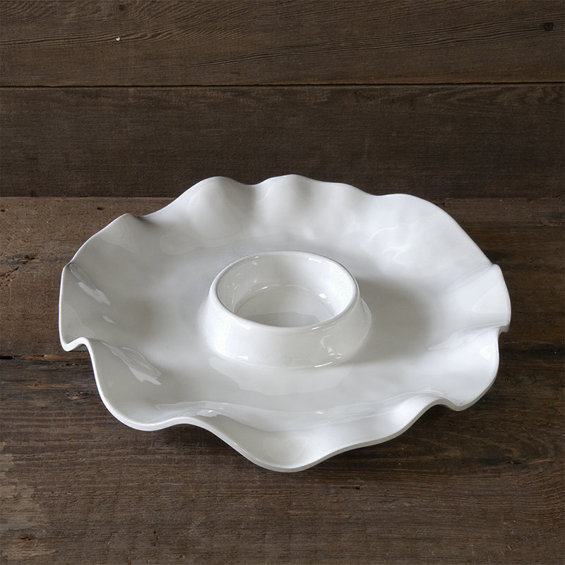 Vida Melamine Chips And Dip Platter