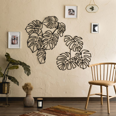 Monstera Wall Décor, Plant Wall Décor, Modern Flower Wall Art, Botanical Nature Wall Décor