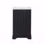 Meuble-lavabo de 20 po avec lavabo, armoire de salle de bain avec porte à fermeture douce, support de rangement et tablette réglable-349710929