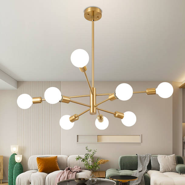 George Oliver Dakarii 6 - Light Dimmable Sputnik Modern Linear ...