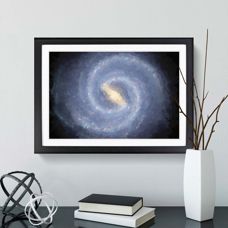 Out of Space Vol.41 in Abstract - Picture Frame Graphic Art Print, 36cm H x 48cm W x 2cm D, Black Framed