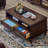 American-style solid wood coffee table