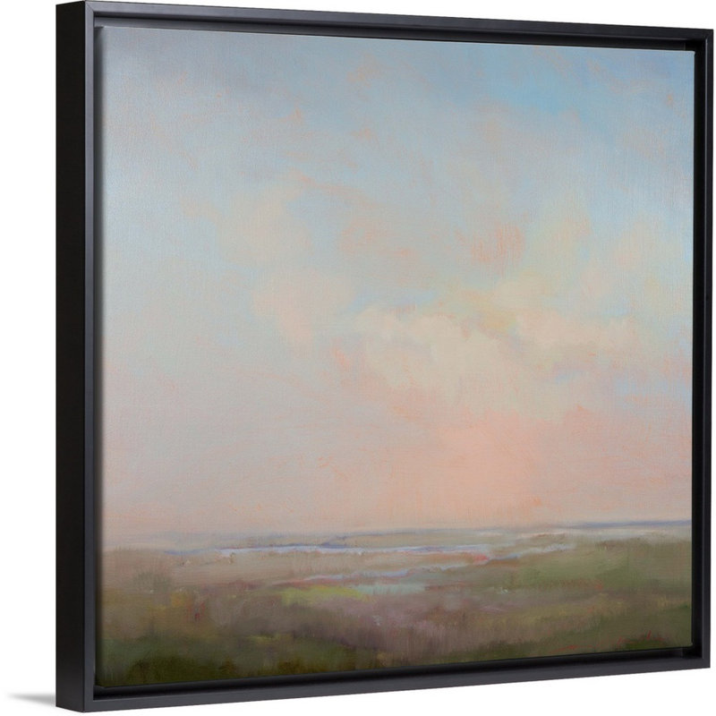 " Morning Rise " by William McCarthy, Black Framed, 32" H x 32" W x 1.75" D