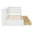 L-Shaped Bed Frame With Drawer And And Bookcase-156971849