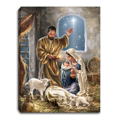 Mini toile de fond chevalet 8 x 6 The King is Born