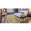 Tapis géométrique rectangulaire en laine / soie noué à la main-88508127