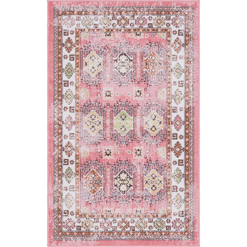 Tapis rose Devers, Rectangle 3 pi 3 po x 5 pi 3 po