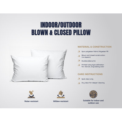 Modern Contemporary Indoor and Outdoor Throw Pillow
