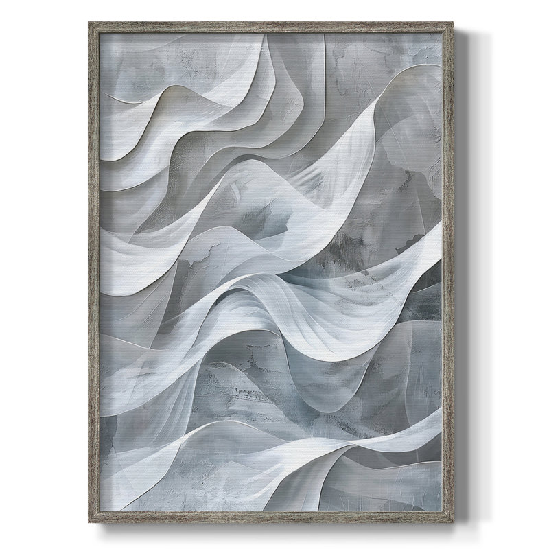 ABSTRACT Series CDLV, reproduction encadrée - bois massif, H 30 po x l 24 po