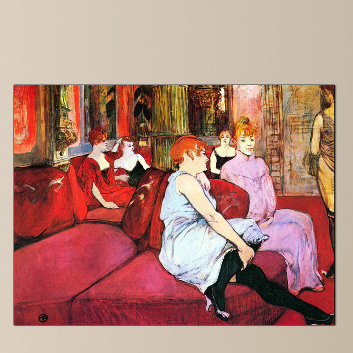 Henri De Toulouse-Lautrec - Wrapped Canvas Painting, 90cm H x 120cm W x 1.8cm D