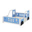 Lit plateforme double avec roulettes-1839483825