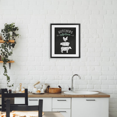 Reproduction d'art encadrée sous verre Butchers