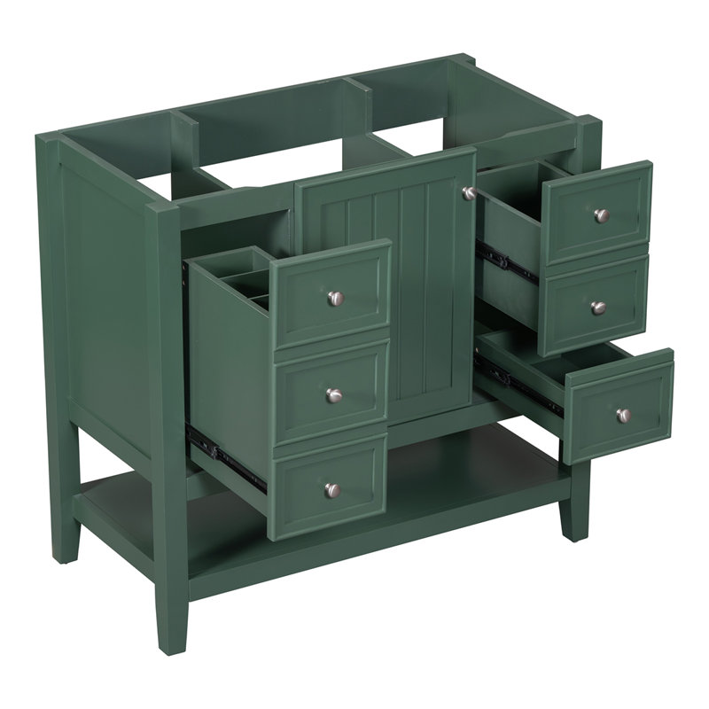 Base de meuble-lavabo simple 35,5 po seulement, Vert