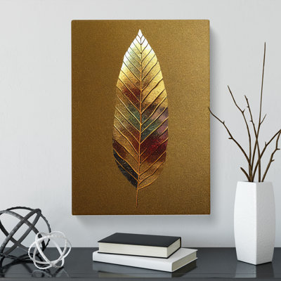 Forest Gold Leaf - Wrapped Canvas