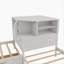 L-Shaped Storage Bed with Trundle and Drawer-656756296