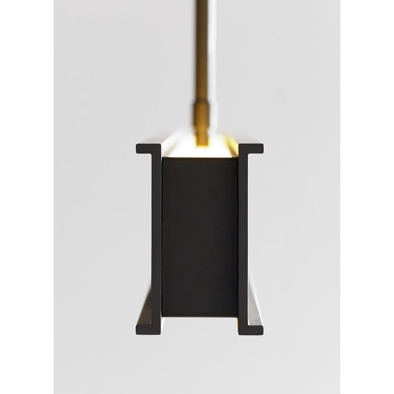 I-Beam 1 - Light LED Pendant, Nightshade Black