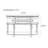 American-style retro luxury console table
