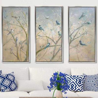 " Spring Gathering " by Danhui Nai 3 - Pieces Painting Print