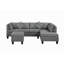 Canapé, chaise et repose-pieds rembourrés 104,5 po