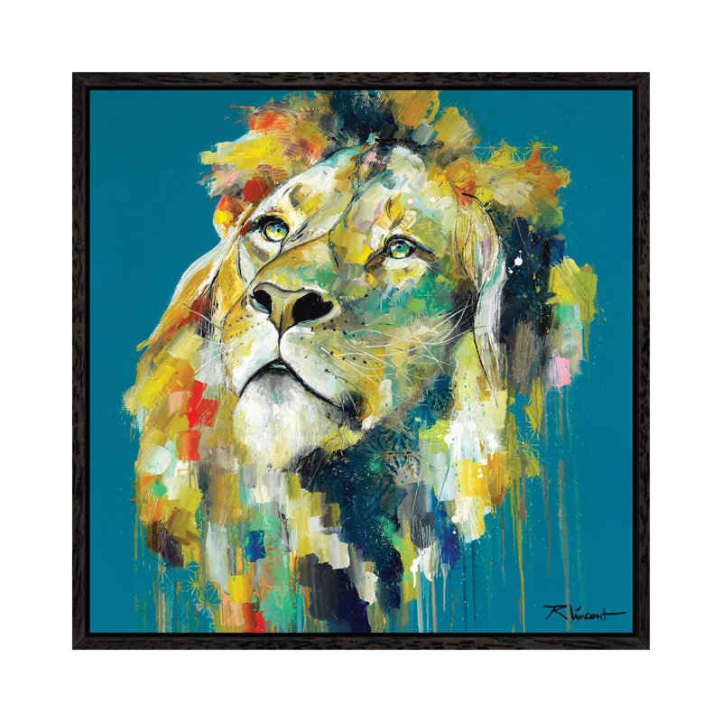 Adam 1 Piece Wall Art on Canvas, 45.72 cm H x 45.72 cm W, Black Framed Canvas