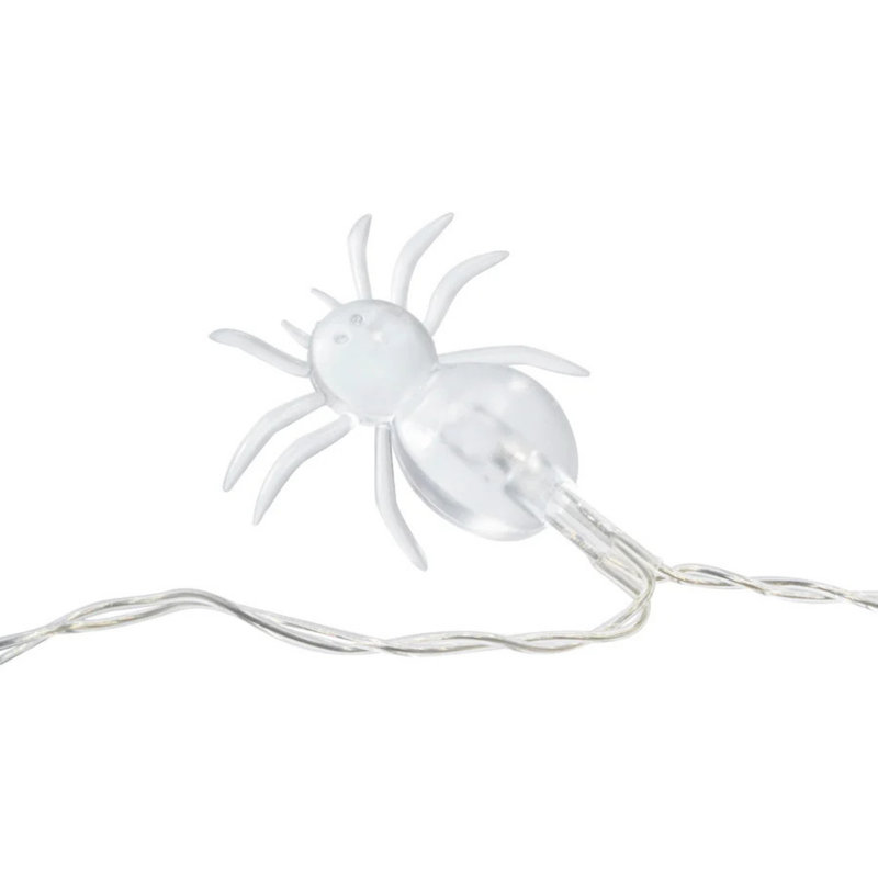 Ensemble de 3 guirlandes lumineuses à DEL 10 lumières araignées mauves - fil transparent de 3 pi