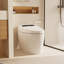 Toilette intelligente avec couvercle à ouverture / fermeture automatique, bidet sans réservoir avec capteur de pied, siège chauffant et séchoir à air chaud
