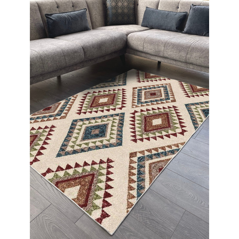 Tapis en coton Jan, Tapis de couloir 6 pi 7 po x 16 pi 5 po