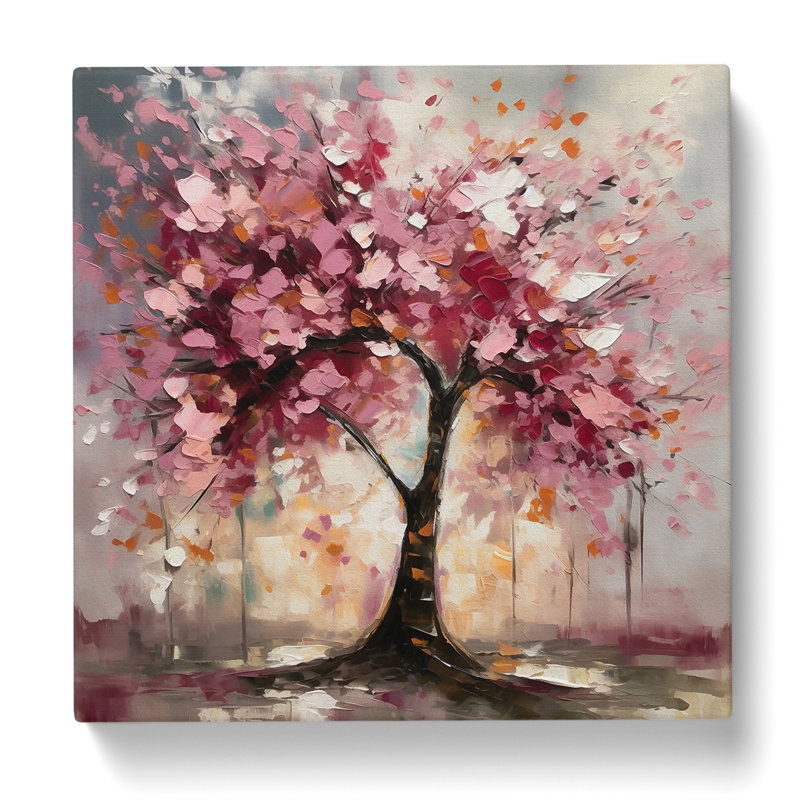 Cherry Blossom Tree Expressionism No.4 - Print, 50cm H x 50cm W x 3cm D