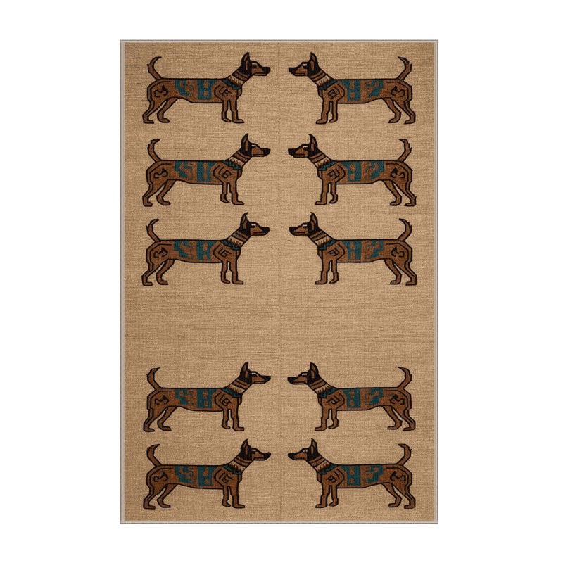Washable Xoloitzcuintli Dogs Area Rug, Runner 2' x 4'