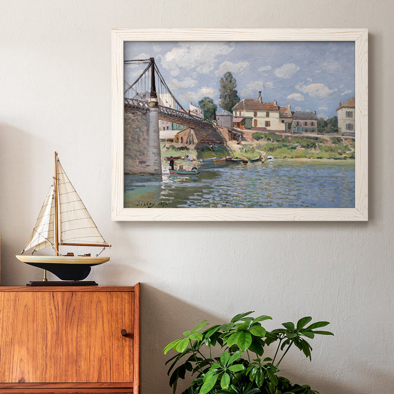 " The Bridge at Villeneuve " Print, White, 28" H x 42" W