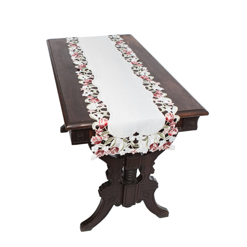 Weathers Embroidered Cutwork Table Runner, 70" L x 15" W